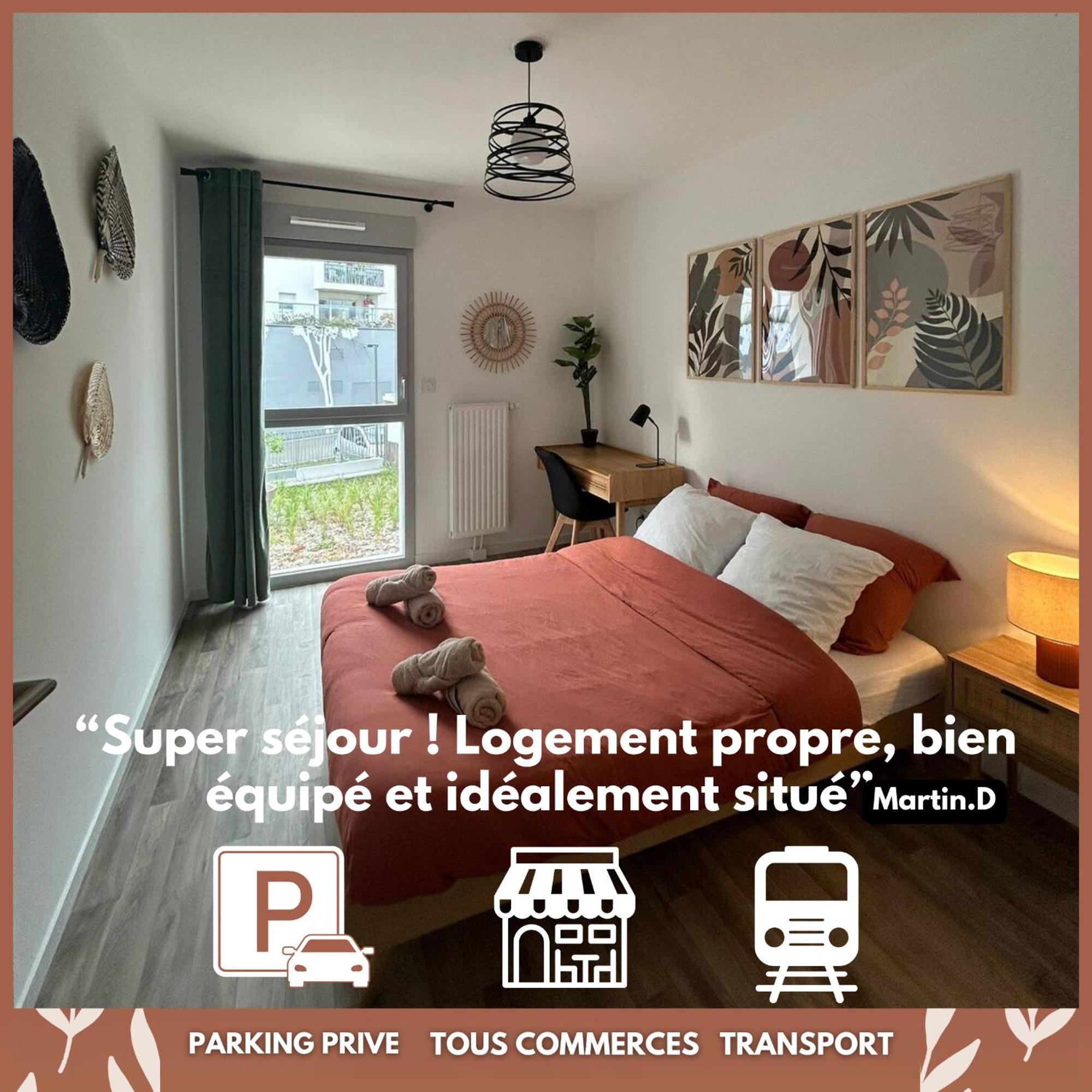 Apartament T3 Moderne - Proche Tram - Parking Prive Angers Zewnętrze zdjęcie